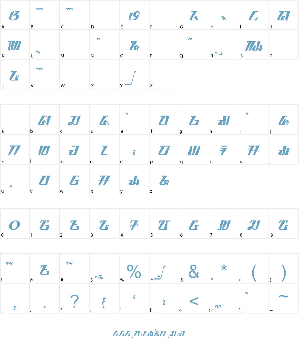 buwana - aksara sunda Font Character
